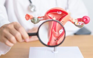 Doctor discussing uterine fibroid treatment in Clinton MD with a patient experiencing anemia symptoms